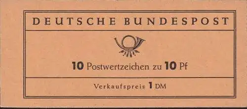 DEUTSCHLAND 1963 Mi-Nr. MH 7 b ** MNH