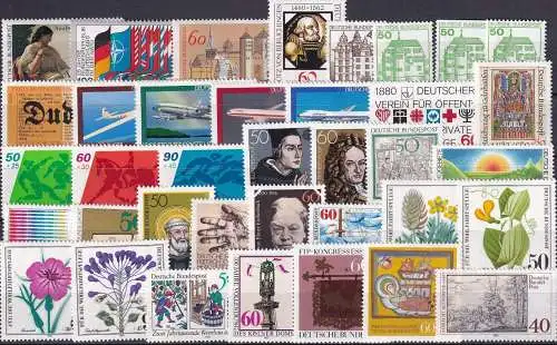 DEUTSCHLAND 1980 Mi-Nr. 1033-67 Jahrgang/year set ** MNH