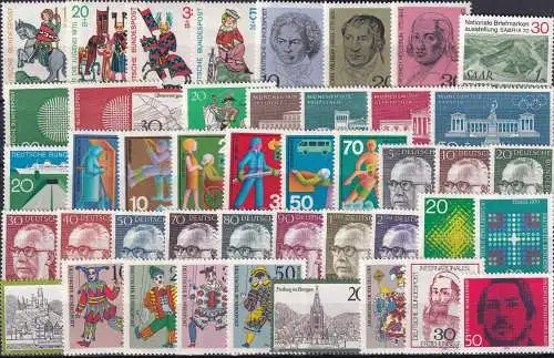 DEUTSCHLAND 1970 Mi-Nr. 612-57 Jahrgang/year set ** MNH