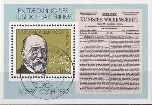 DDR 1982 Mi-Nr. Block 67 o used - aus Abo