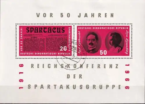 DDR 1966 Mi-Nr. Block 25 o used - aus Abo