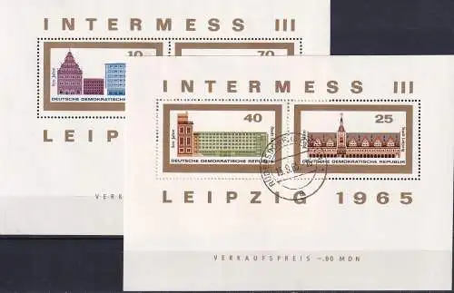 DDR 1965 Mi-Nr. Block 23/24 o used - aus Abo