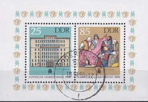 DDR 1986 Mi-Nr. Block 85 o used - aus Abo