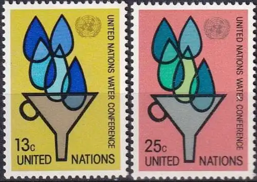 UNO NEW YORK 1977 Mi-Nr. 305/06 ** MNH