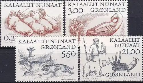 GRÖNLAND 2000 Mi-Nr. 347/50 ** MNH