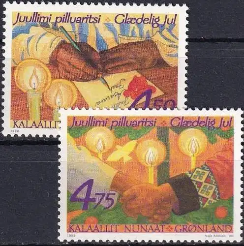 GRÖNLAND 1999 Mi-Nr. 344/45 ** MNH