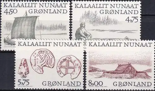 GRÖNLAND 1999 Mi-Nr. 339/42 ** MNH