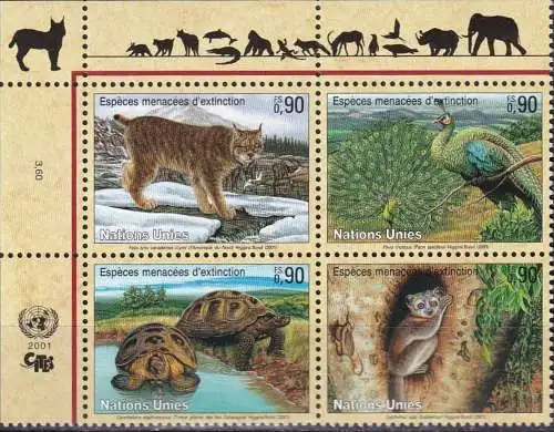 UNO GENF 2001 Mi-Nr. 409/12 ** MNH