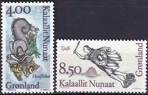 GRÖNLAND 1995 Mi-Nr. 277/78 ** MNH