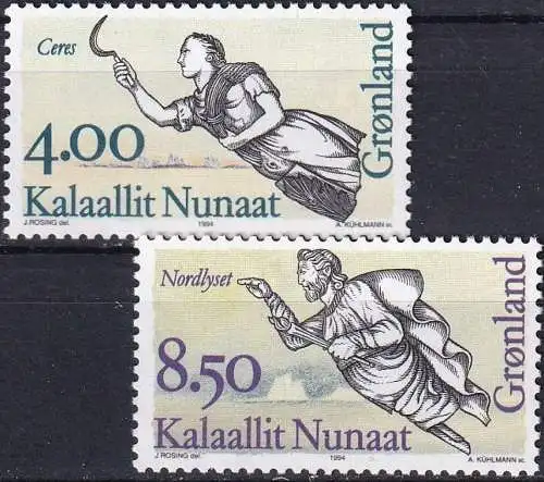 GRÖNLAND 1994 Mi-Nr. 252/53 ** MNH