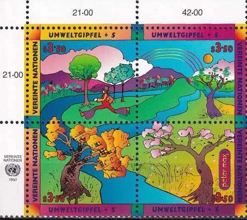 UNO WIEN 1997 Mi-Nr. 226/29 ** MNH