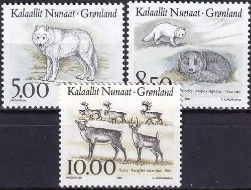 GRÖNLAND 1993 Mi-Nr. 239/41 ** MNH