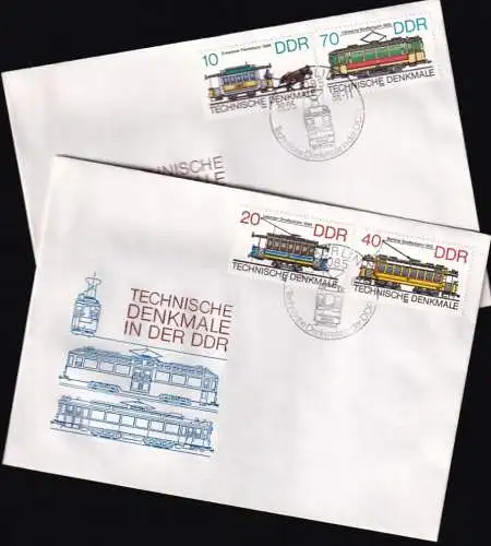 DDR 1986 Mi-Nr. 3015/18 FDC