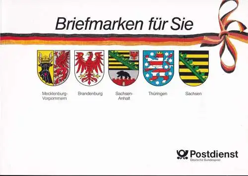 DEUTSCHLAND 1991 Mi-Nr. 1390 GH 1 Briefmarkenset Geschenkheftchen Makenheft/booklet ** MNH