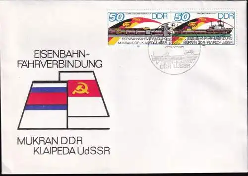 DDR 1986 Mi-Nr. 3052/53 FDC