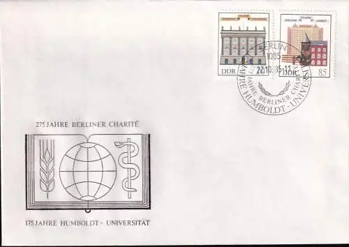 DDR 1985 Mi-Nr. 2980/81 FDC