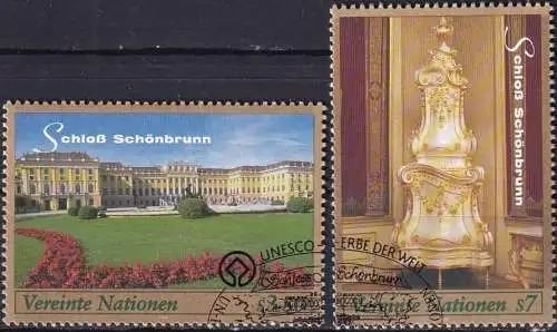 UNO WIEN 1998 Mi-Nr. 270/71 o used aus Abo