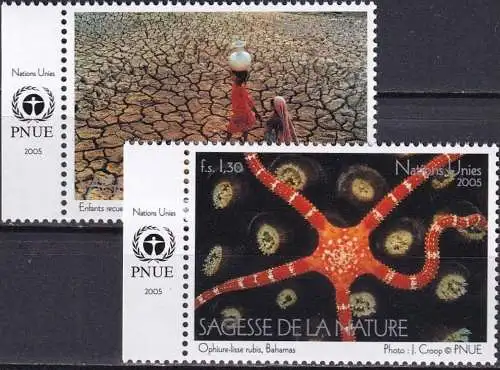 UNO GENF 2005 Mi-Nr. 514/15 TAB ** MNH