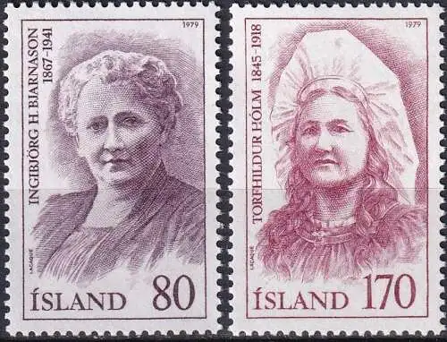 ISLAND 1979 Mi-Nr. 541/42 ** MNH