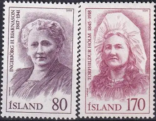 ISLAND 1979 Mi-Nr. 541/42 ** MNH