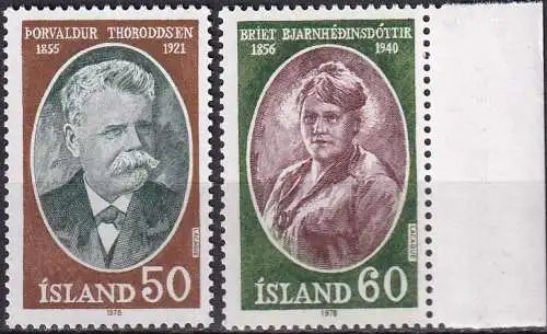 ISLAND 1978 Mi-Nr. 528/29 ** MNH