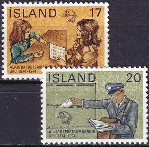 ISLAND 1974 Mi-Nr. 498/99 ** MNH