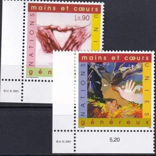 UNO GENF 2001 Mi-Nr. 413/14 ** MNH