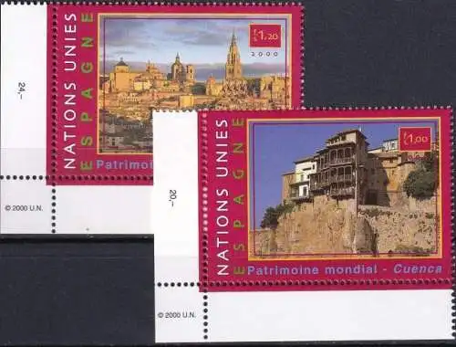 UNO GENF 2000 Mi-Nr. 399/00 ** MNH