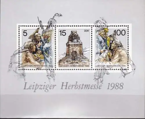 DDR 1988 Mi-Nr. Block 95 ** MNH