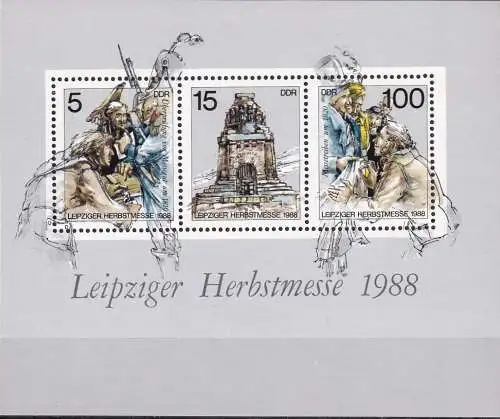 DDR 1988 Mi-Nr. Block 95 ** MNH