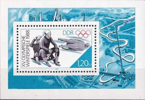 DDR 1988 Mi-Nr. Block 90 ** MNH