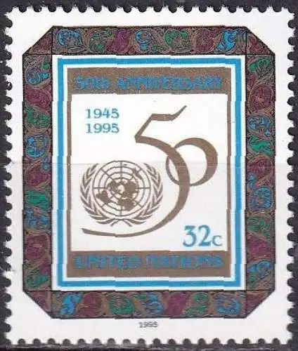 UNO NEW YORK 1995 Mi-Nr. 679 ** MNH