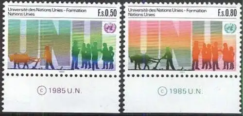 UNO GENF 1985 Mi-Nr. 129/30 ** MNH