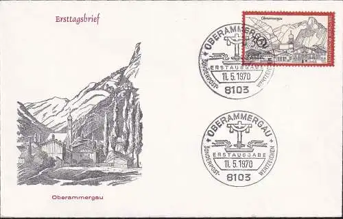 DEUTSCHLAND 1970 Mi-Nr. 622 FDC