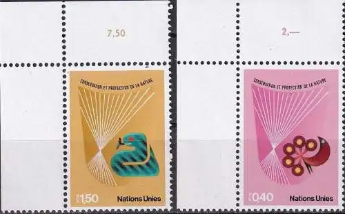 UNO GENF 1982 Mi-Nr. 109/10 ** MNH