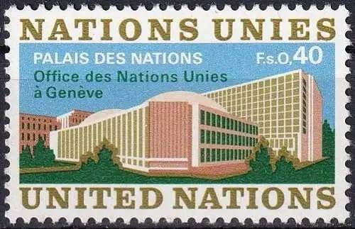 UNO GENF 1972 Mi-Nr. 22 ** MNH