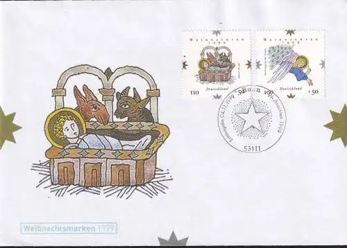 DEUTSCHLAND 1999 Mi-Nr. 2084/85 FDC