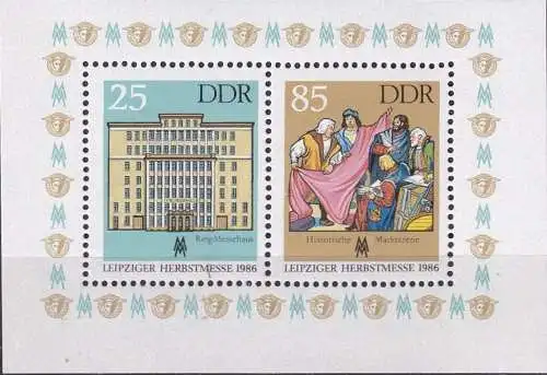 DDR 1986 Mi-Nr. Block 85 ** MNH