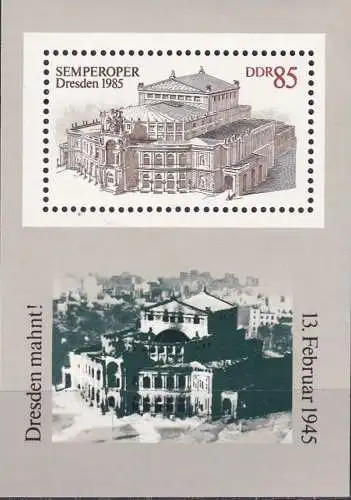 DDR 1985 Mi-Nr. Block 80 ** MNH