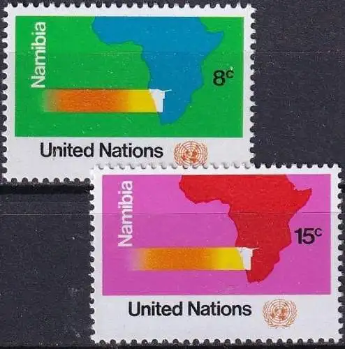 UNO NEW YORK 1973 Mi-Nr. 260/61 ** MNH