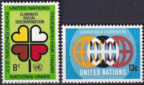 UNO NEW YORK 1971 Mi-Nr. 236/37 ** MNH