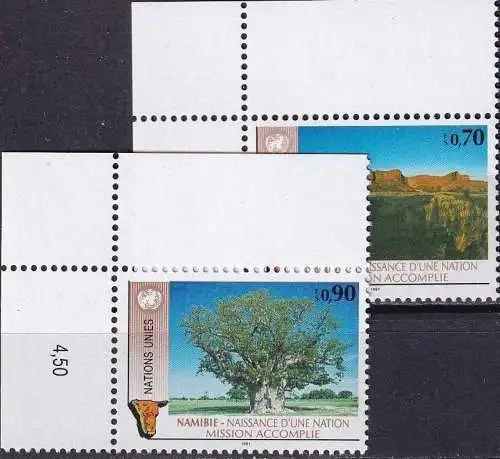 UNO GENF 1991 Mi-Nr. 198/99 ** MNH