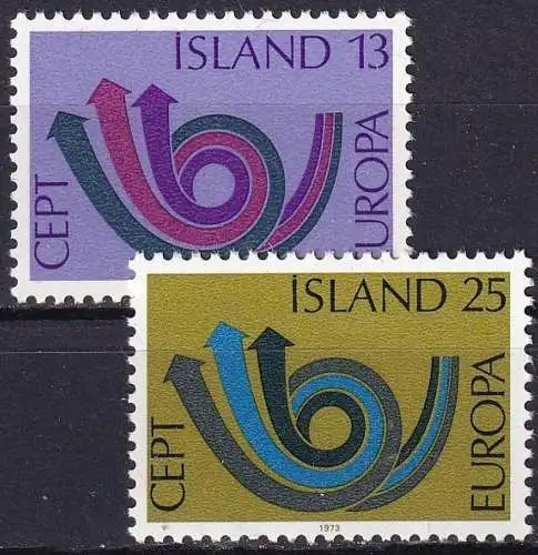 ISLAND 1973 Mi-Nr. 471/72 ** MNH - CEPT