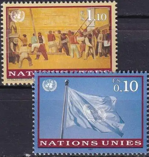 UNO GENF 1997 Mi-Nr. 303/04 ** MNH