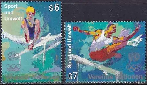 UNO WIEN 1996 Mi-Nr. 214/15 ** MNH