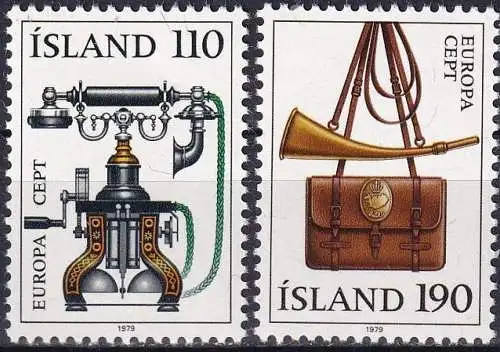 ISLAND 1979 Mi-Nr. 539/40 ** MNH