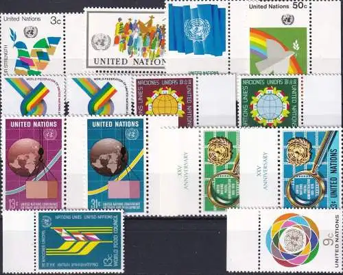 UNO NEW YORK 1976 Mi-Nr. 289-02 kompletter Jahrgang/complete year set ** MNH