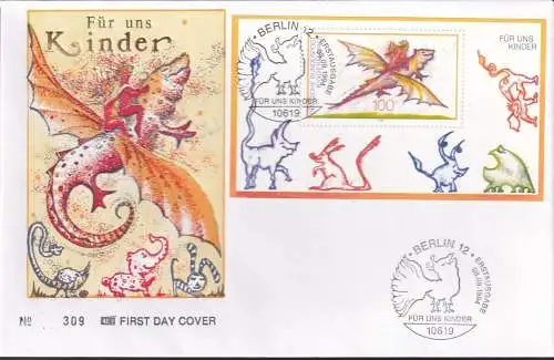 DEUTSCHLAND 1994 Mi-Nr. Block 30 FDC Stempel Berlin