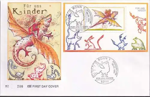 DEUTSCHLAND 1994 Mi-Nr. Block 30 FDC Stempel Bonn