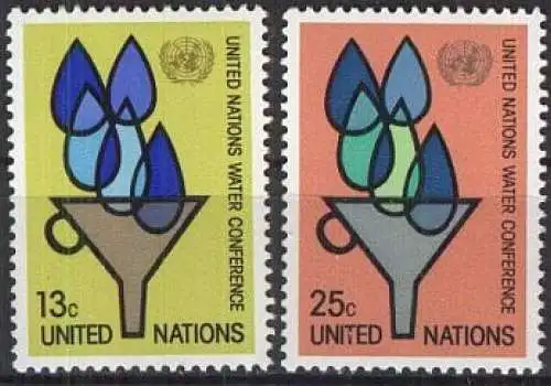 UNO NEW YORK 1977 Mi-Nr. 305/06 ** MNH